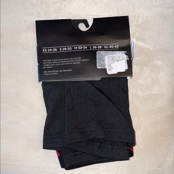 Brooklyn Cloth Black Boxer Briefs with Red Rose Design - Picture 3 of 4